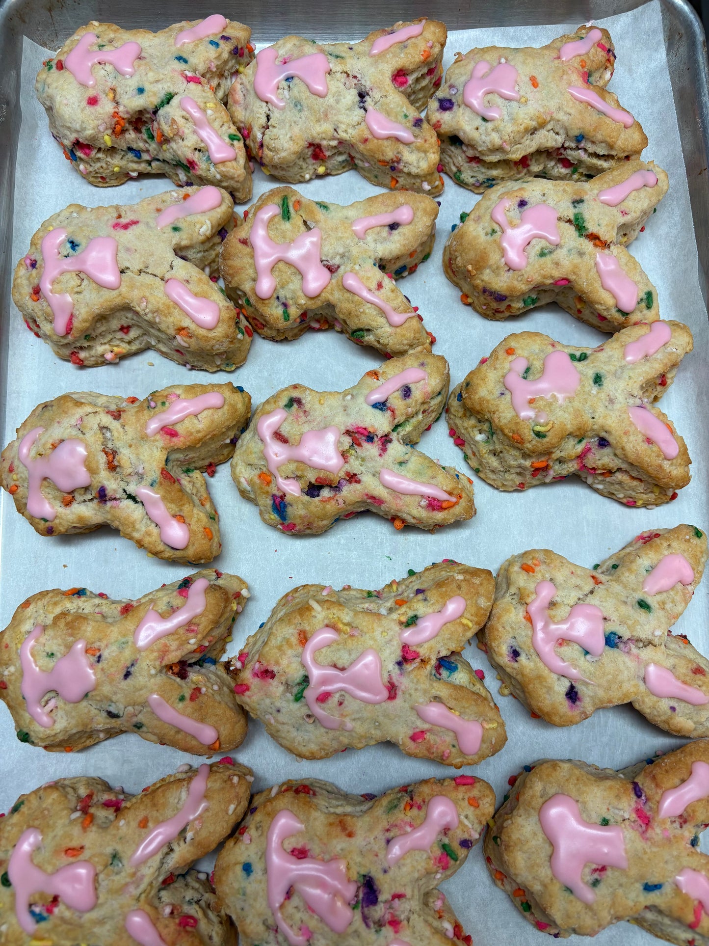 Easter Egg and Bunny Scones