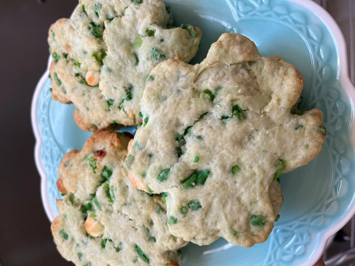 St Patrick's Day Shamrock Scones